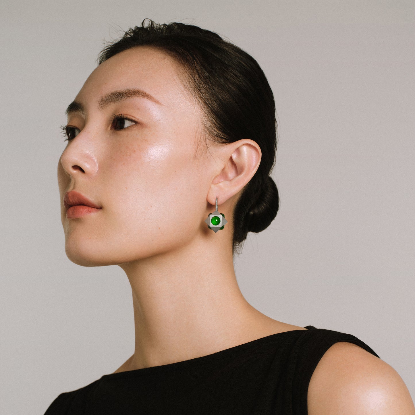 Cube Jadeite Earrings