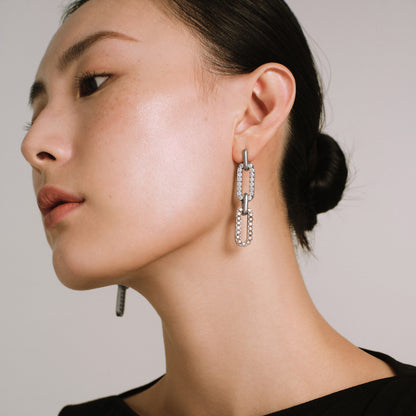 Interchangeable Brown, White Diamond Earrings
