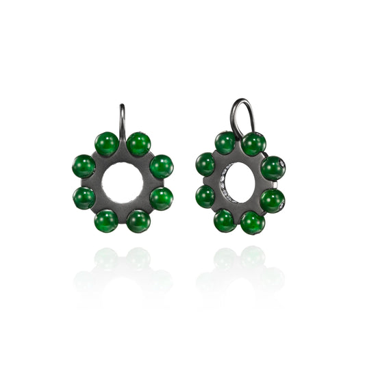 Jadeite Bead Earrings
