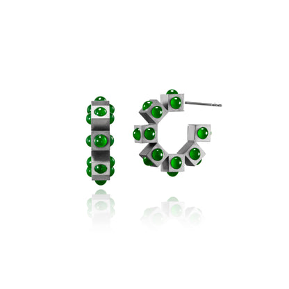 Cube Jadeite Earrings