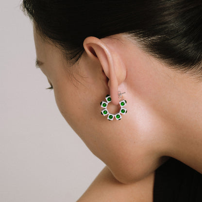 Cube Jadeite Earrings