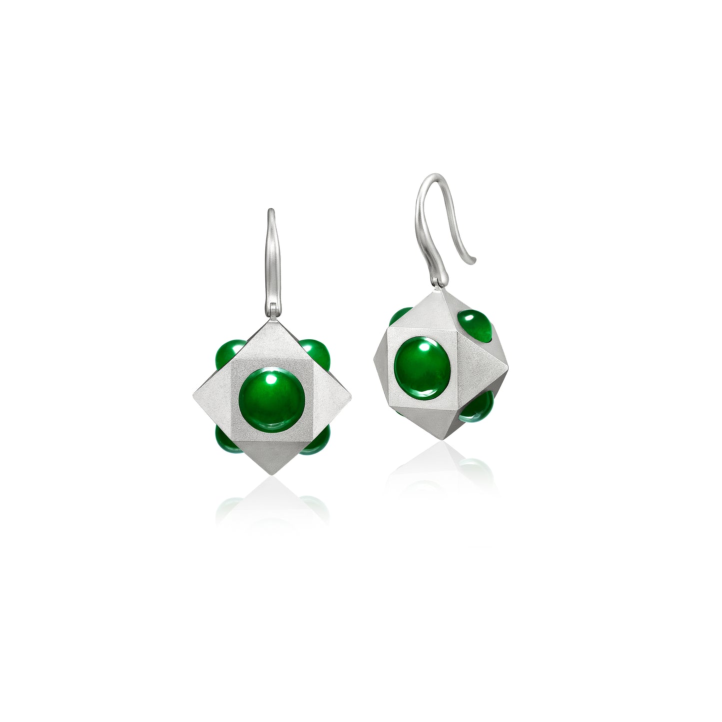 Cube Jadeite Earrings
