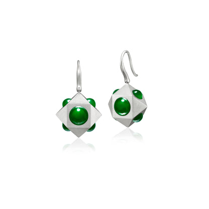 Cube Jadeite Earrings