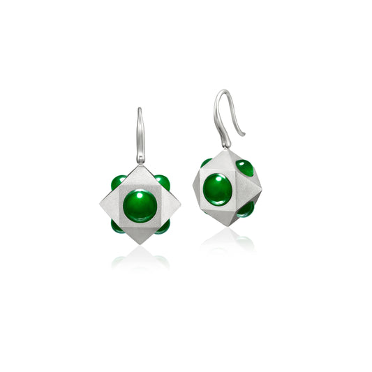 Cube Jadeite Earrings