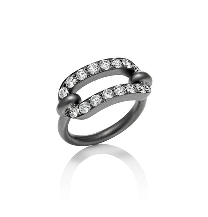 Link Diamond Ring