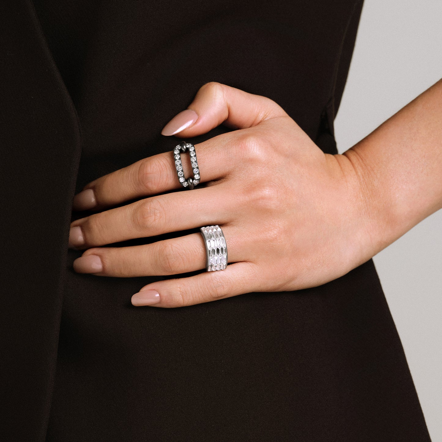 Link Diamond Ring
