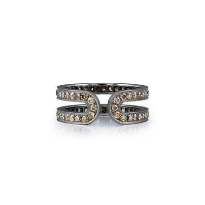 Link Diamond Ring