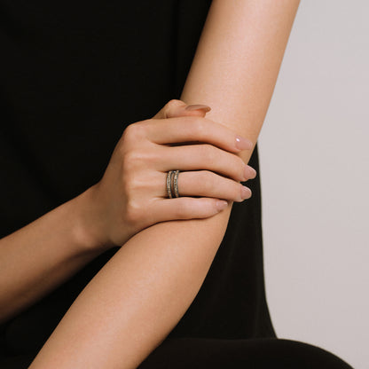 Link Diamond Ring